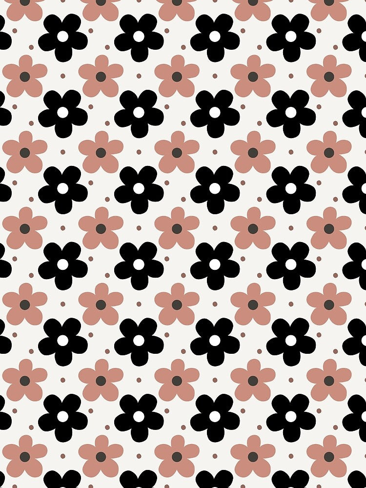 Retro Floral Pattern Gift For Teacher or Students | Vintage Daisy Design Gift For Women or Girls | Boho Floral Pattern Gift For Mom or Best Friend by VivaFy
