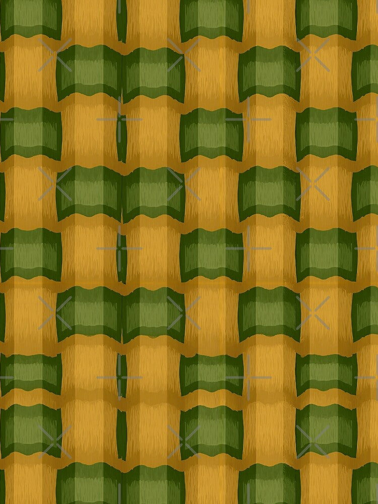 Forest Moss Geometric Layered Pattern by Piotrek0001