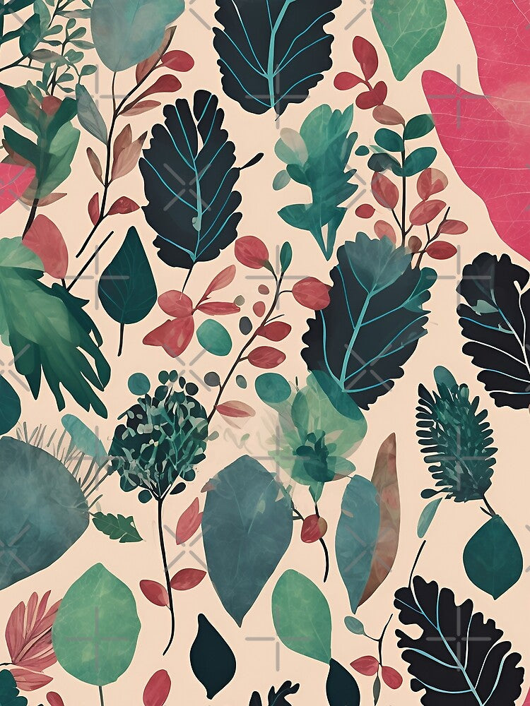 Boho Abstract Leaf by Sidewinder82