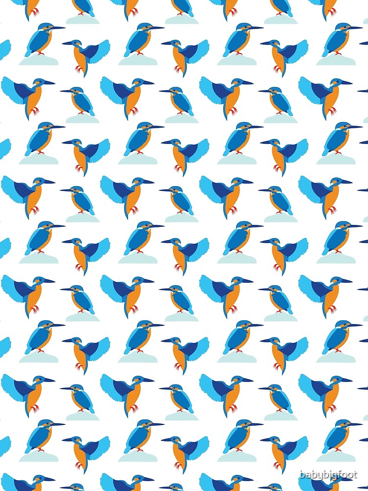 Kingfisher Pattern by babybigfoot