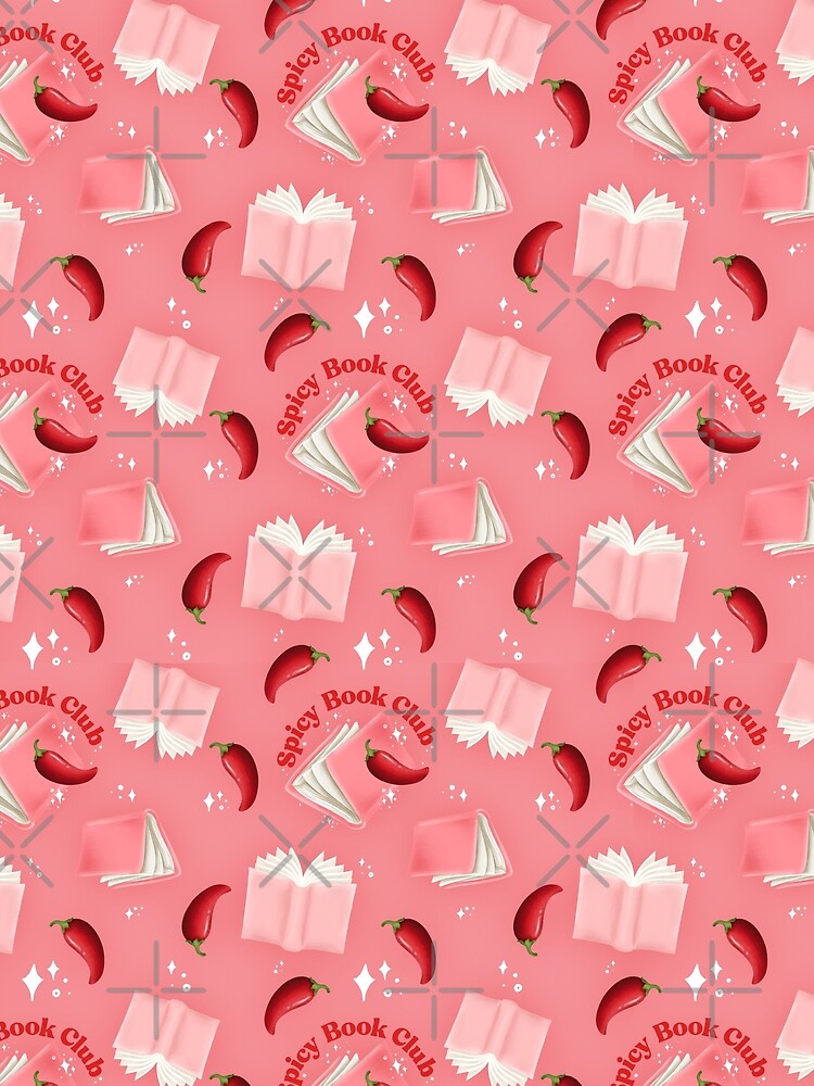 Spicy Book Club Bookish Pattern by serafineaandd