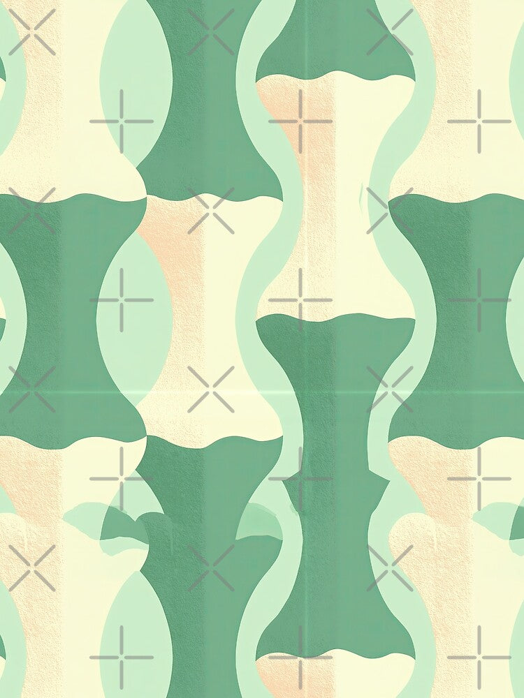 Mint Cream Abstract Fluid Flow by Piotrek0001