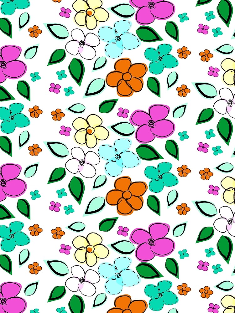 Cute Flowers doodle by kristinedesigns