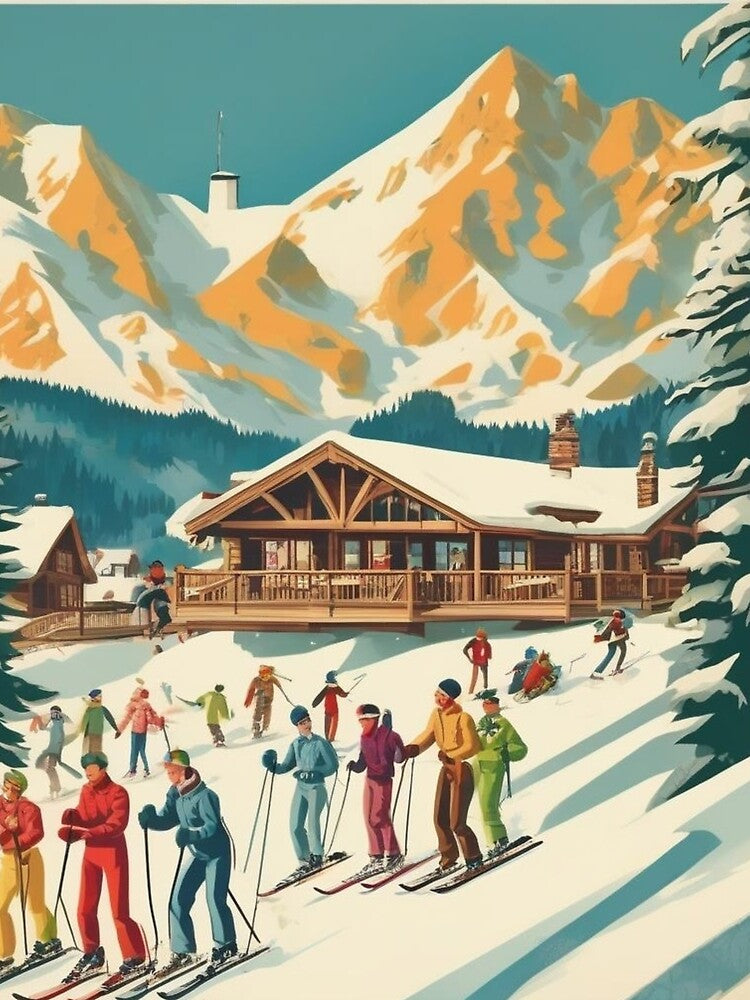 Winter Wonderland Vintage Poster by MarkLines