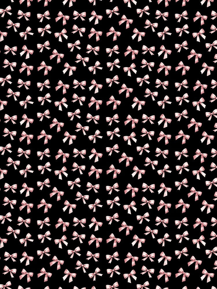 Watercolor Pink Coquette Bow by Caviar-Studio