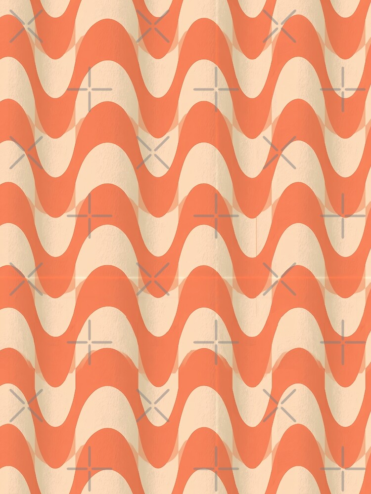 Peach Coastal Ripple Pattern by Piotrek0001