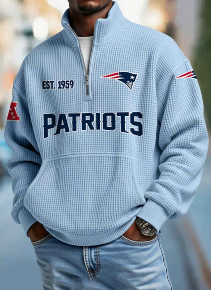 Patriots EST 1959 Half Zip Waffle Unisex
