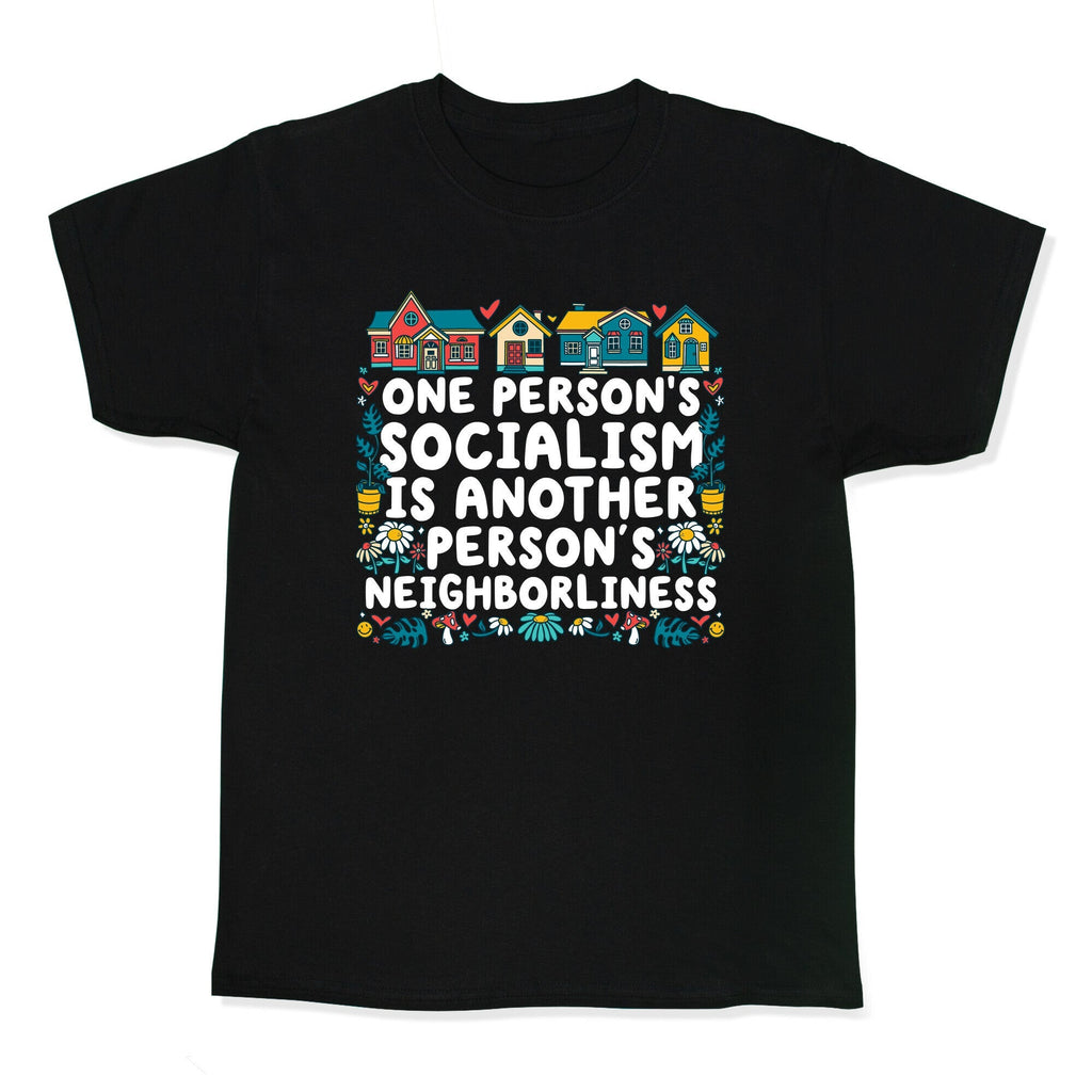 One Persons Socialism is Another Persons Neighborliness Tim Walz Kids Tee Unisex
