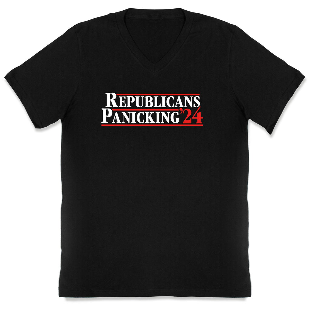 Republicans Panicking 2024 V-Neck Unisex