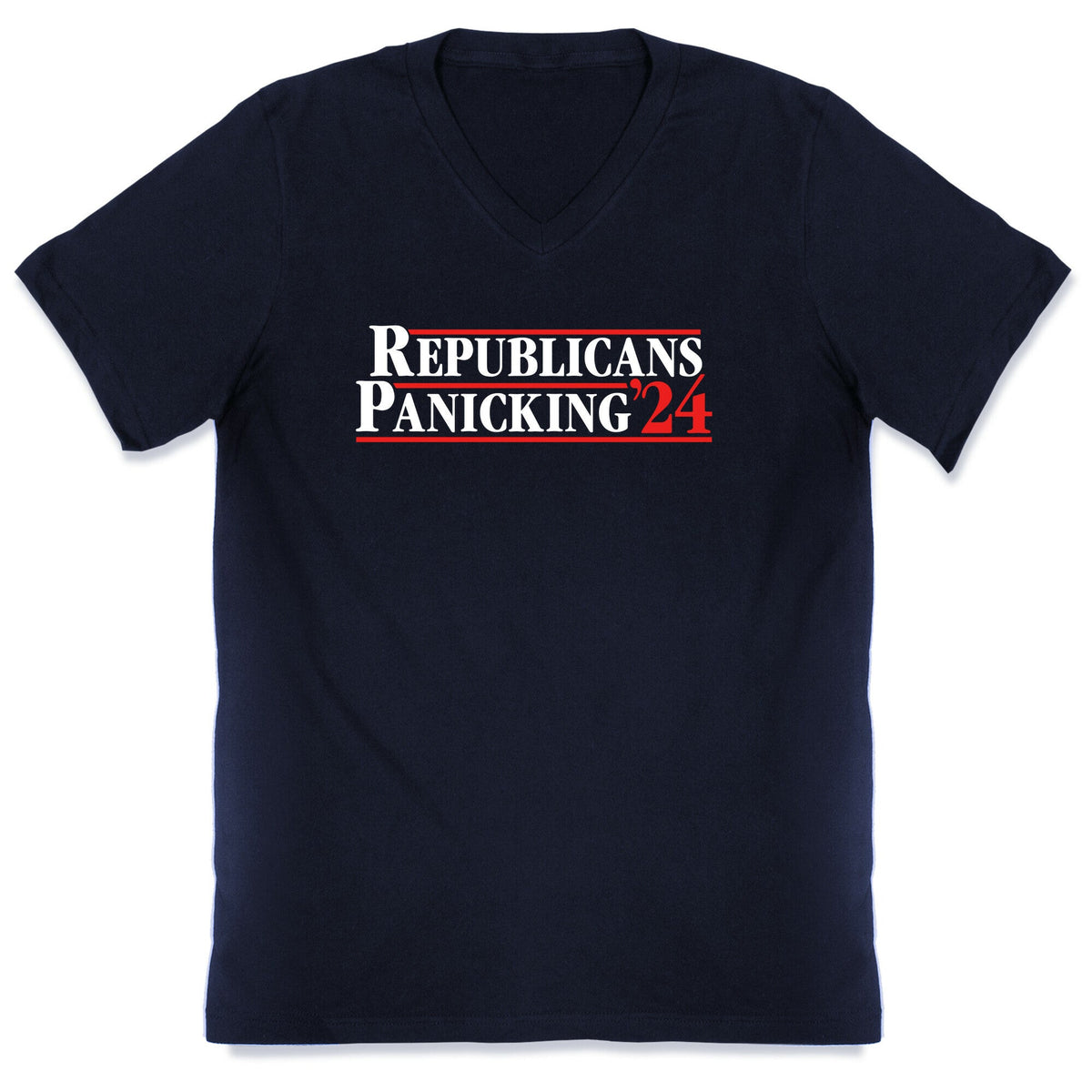 Republicans Panicking 2024 V-Neck Unisex