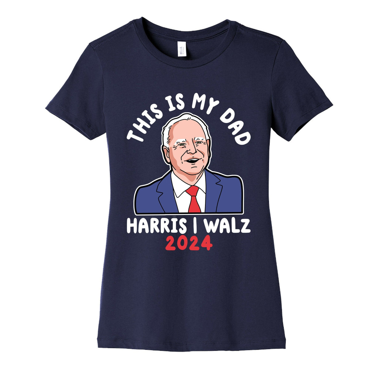 This Is My Dad Tim Walz Womens Cotton Tee Unisex