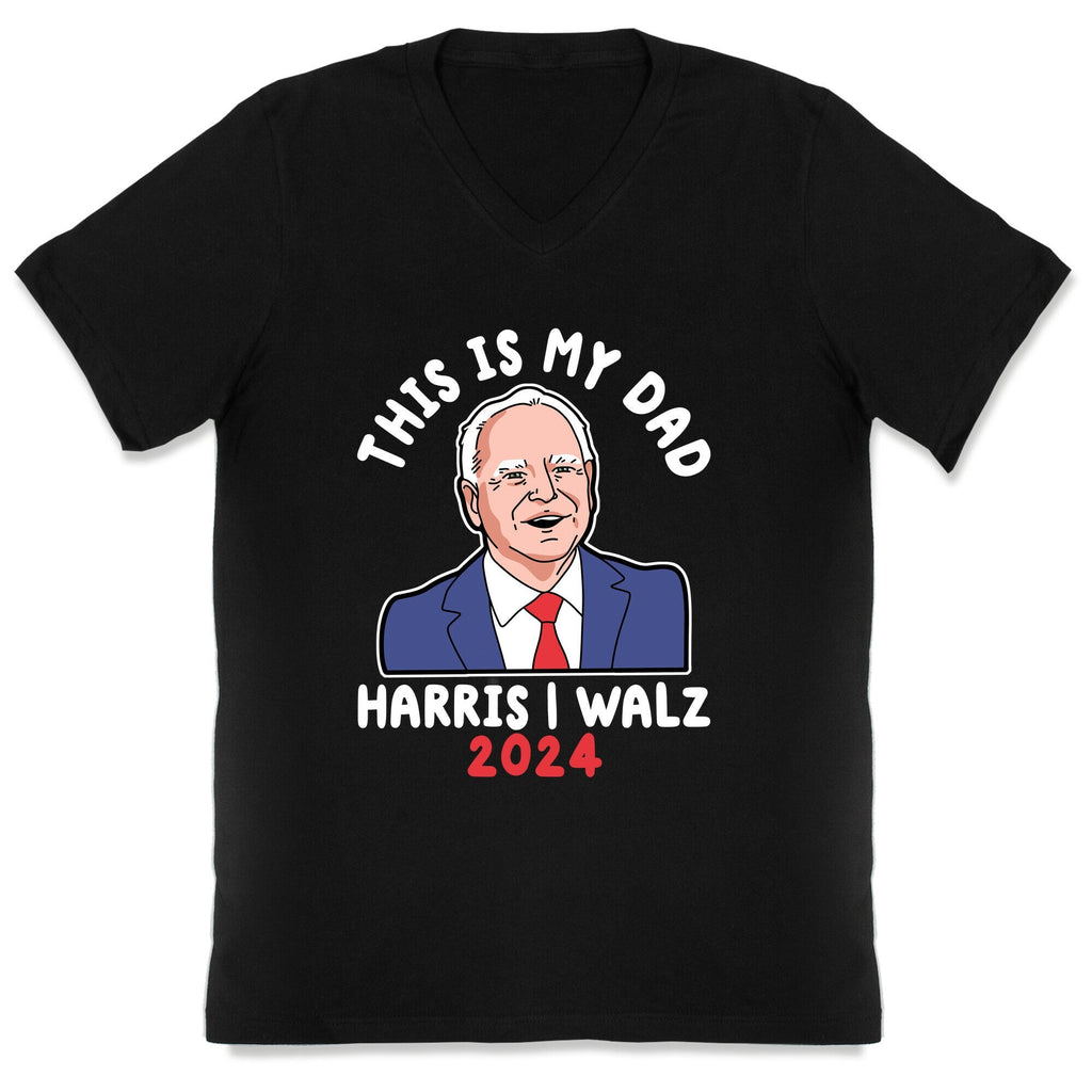 This Is My Dad Tim Walz V-Neck Unisex