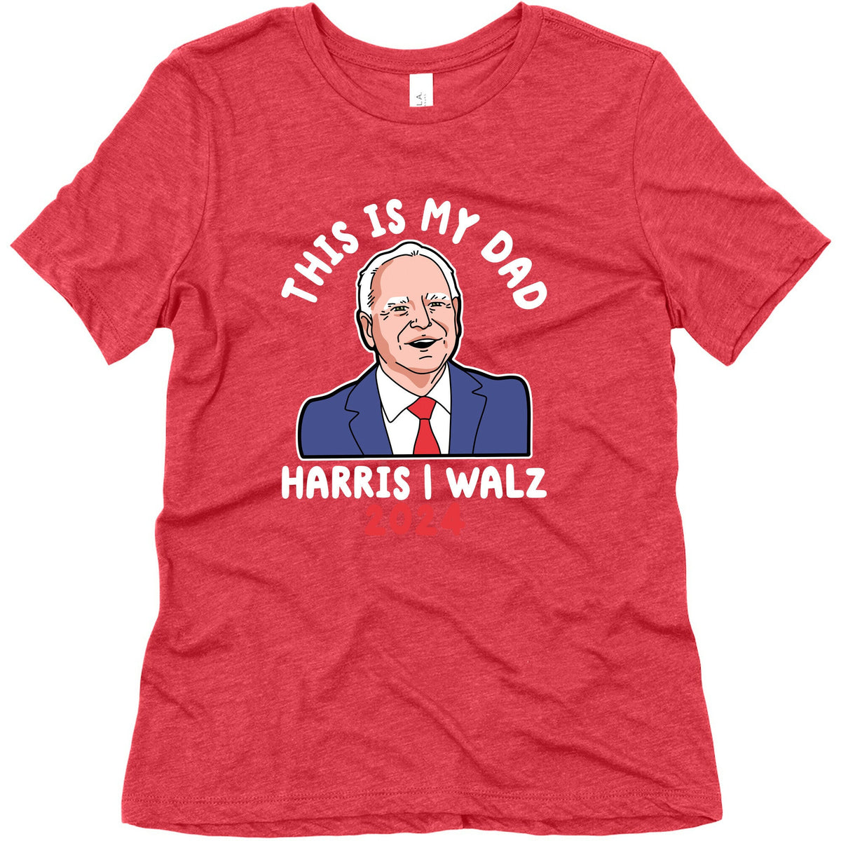 This Is My Dad Tim Walz Womens Triblend Tee Unisex