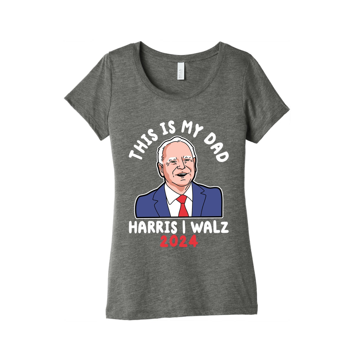 This Is My Dad Tim Walz Womens Triblend Tee Unisex