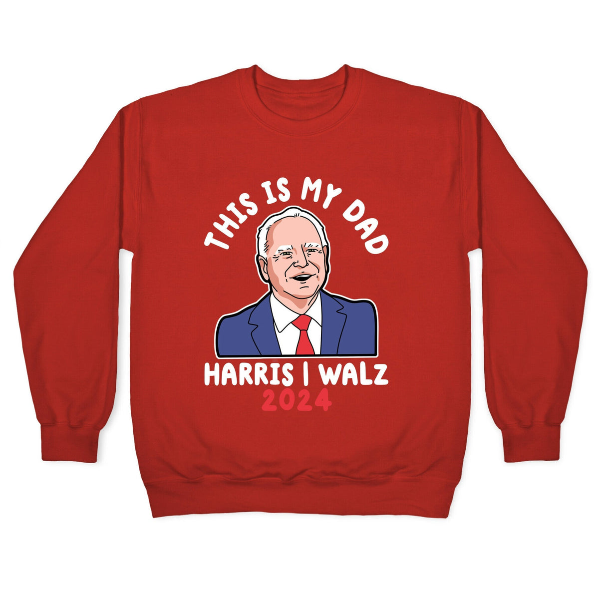 This Is My Dad Tim Walz Crewneck Unisex