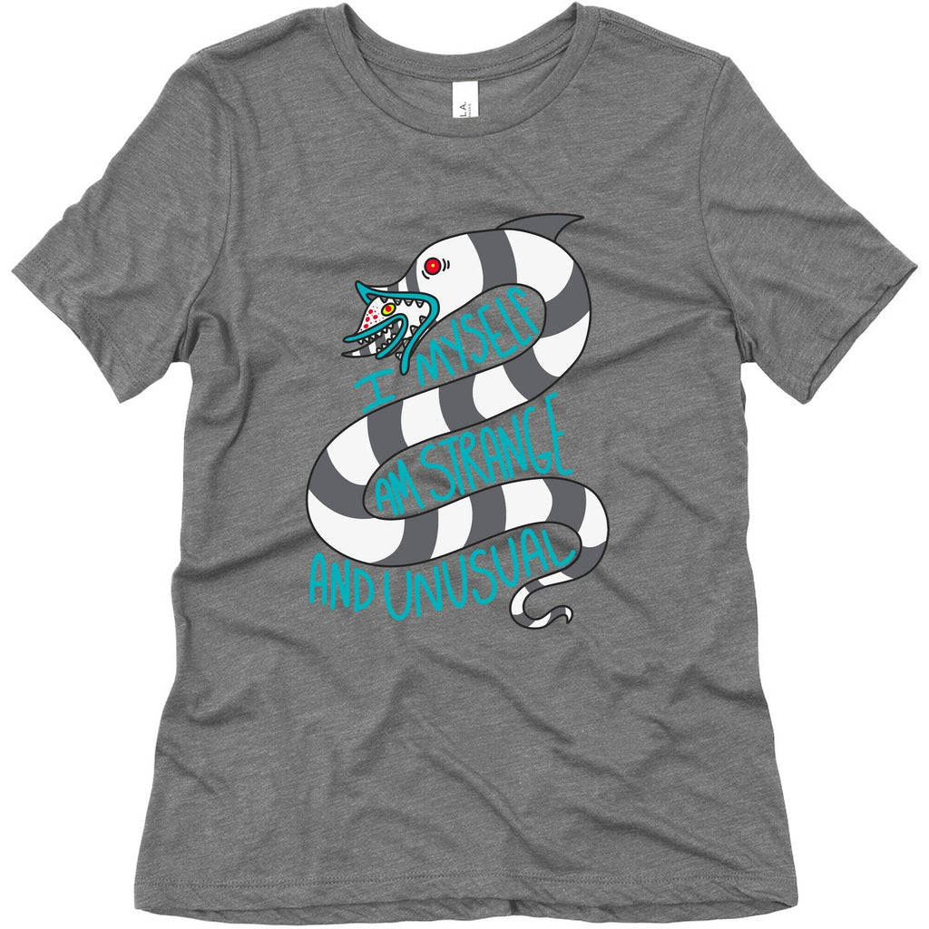 I Myself Am Strange and Unusual Womens Triblend Tee Unisex