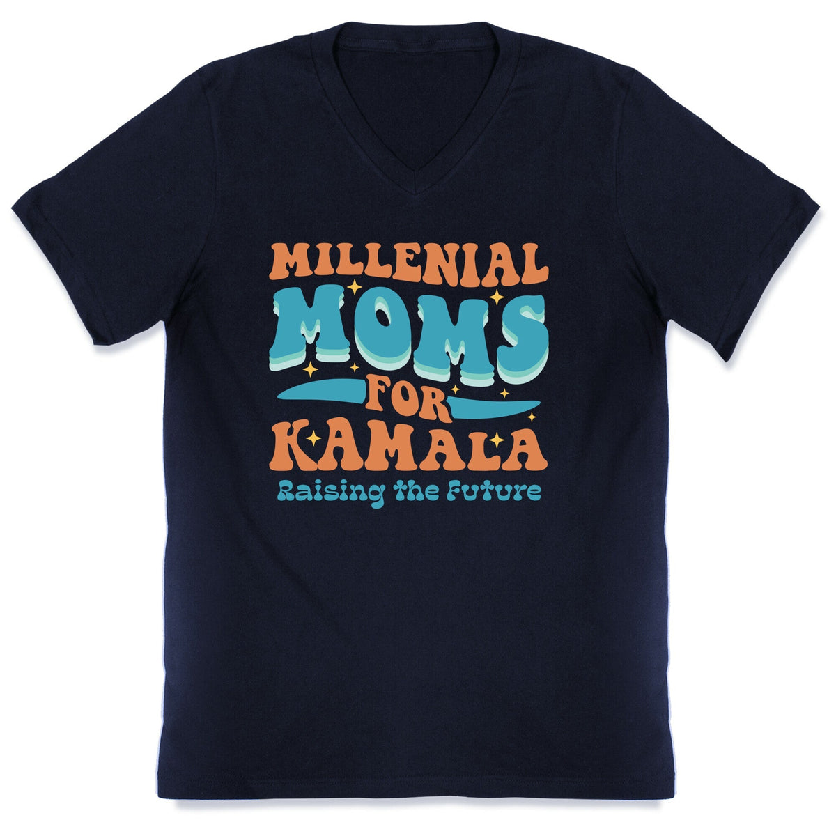 Millennial Moms for Kamala V-Neck Unisex