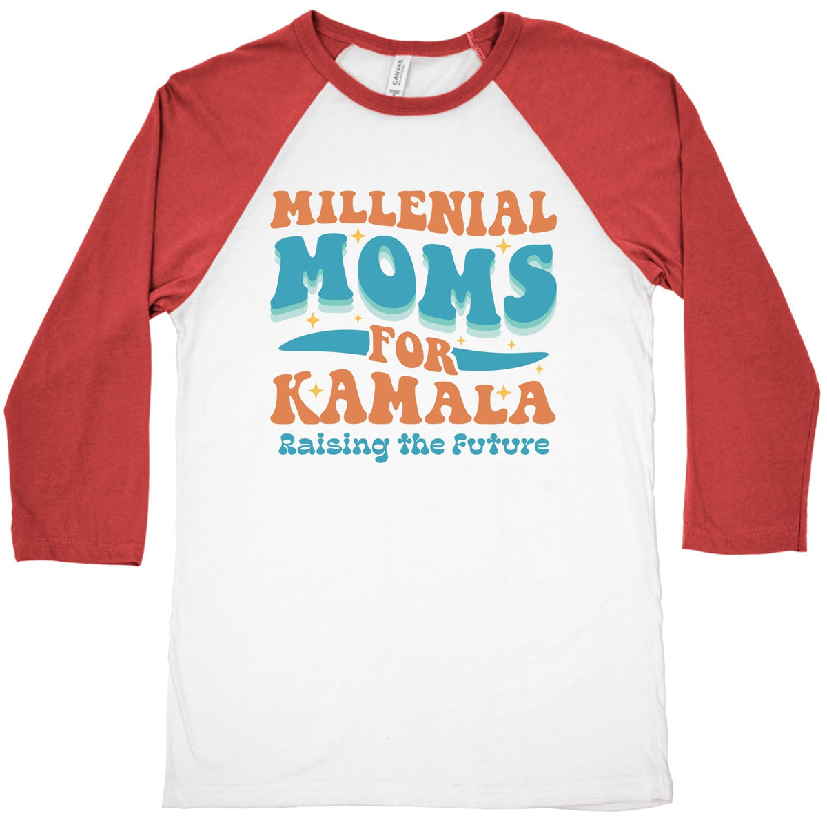 Millennial Moms for Kamala Baseball Tee Unisex