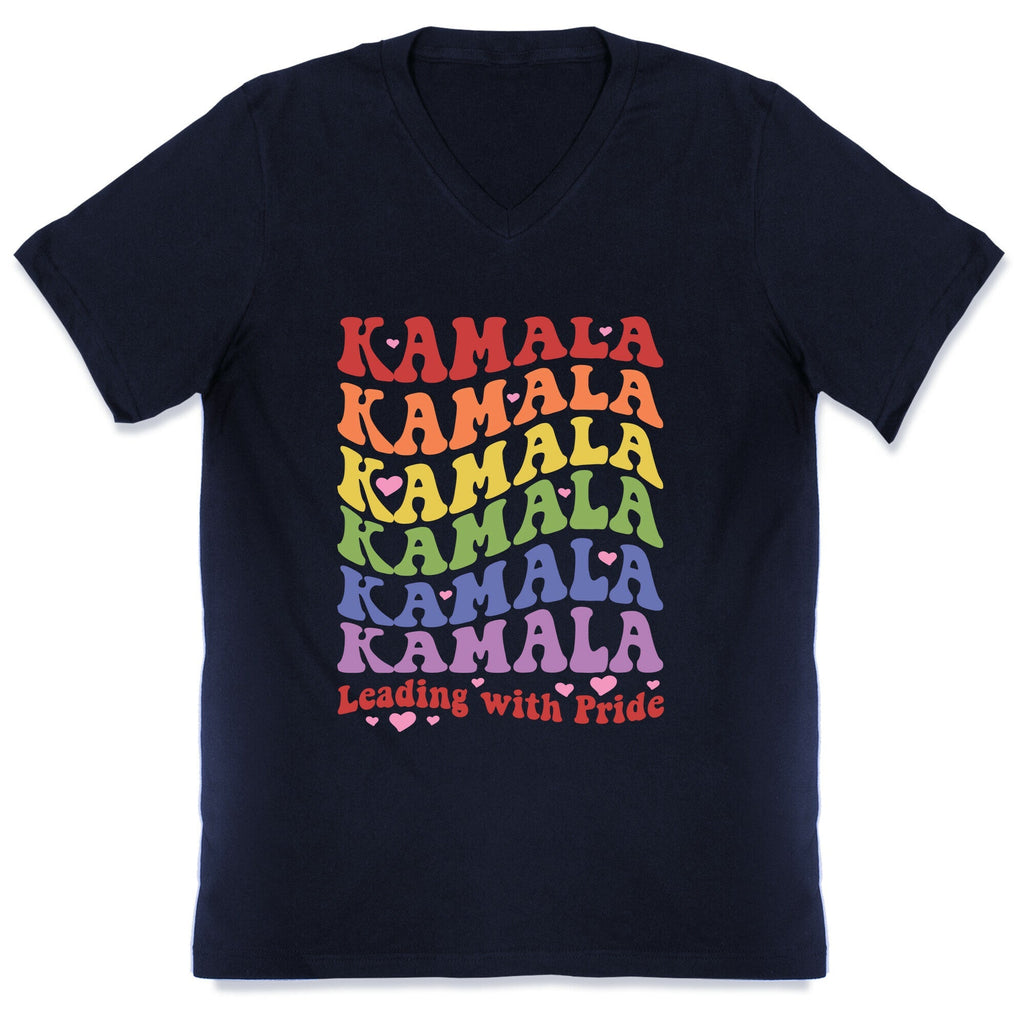 Kamala Leading With Pride V-Neck Unisex