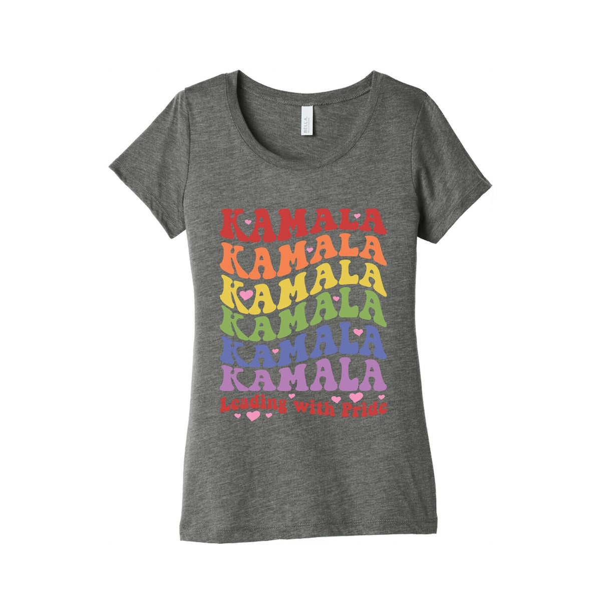 Kamala Leading With Pride Womens Triblend Tee Unisex