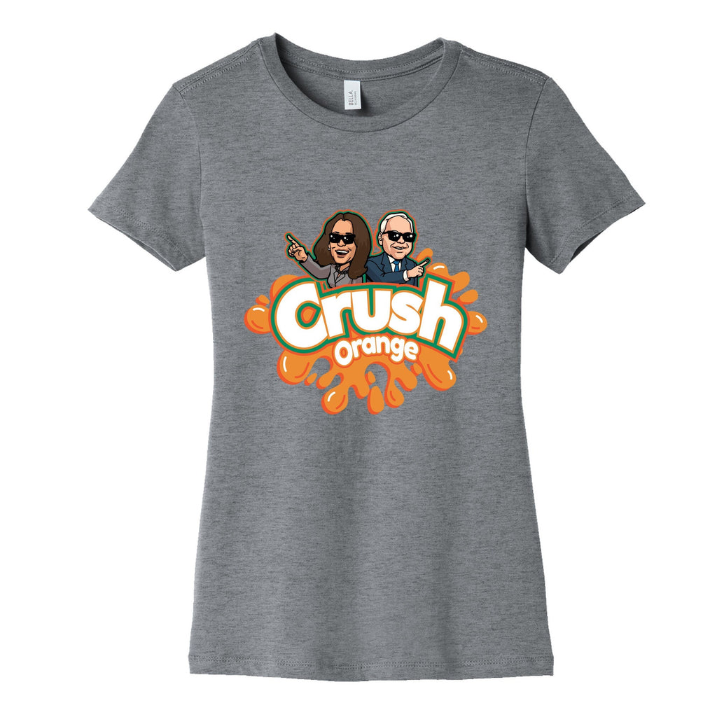Orange Crush Harris Walz 2024 Womens Cotton Tee Unisex