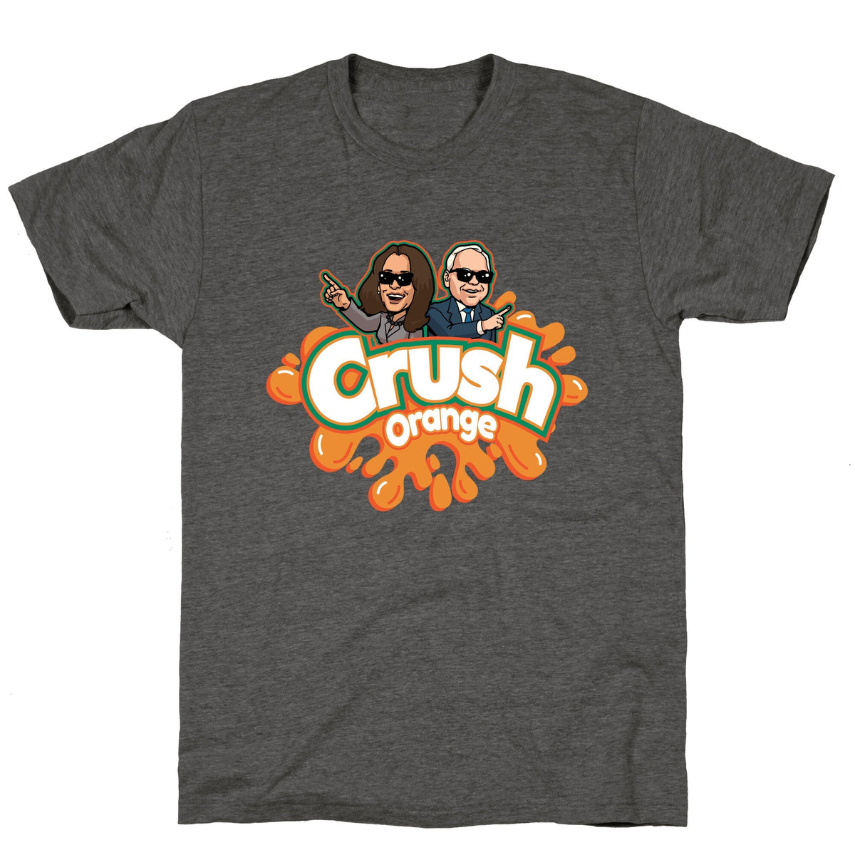 Orange Crush Harris Walz 2024 Unisex Triblend Tee Unisex