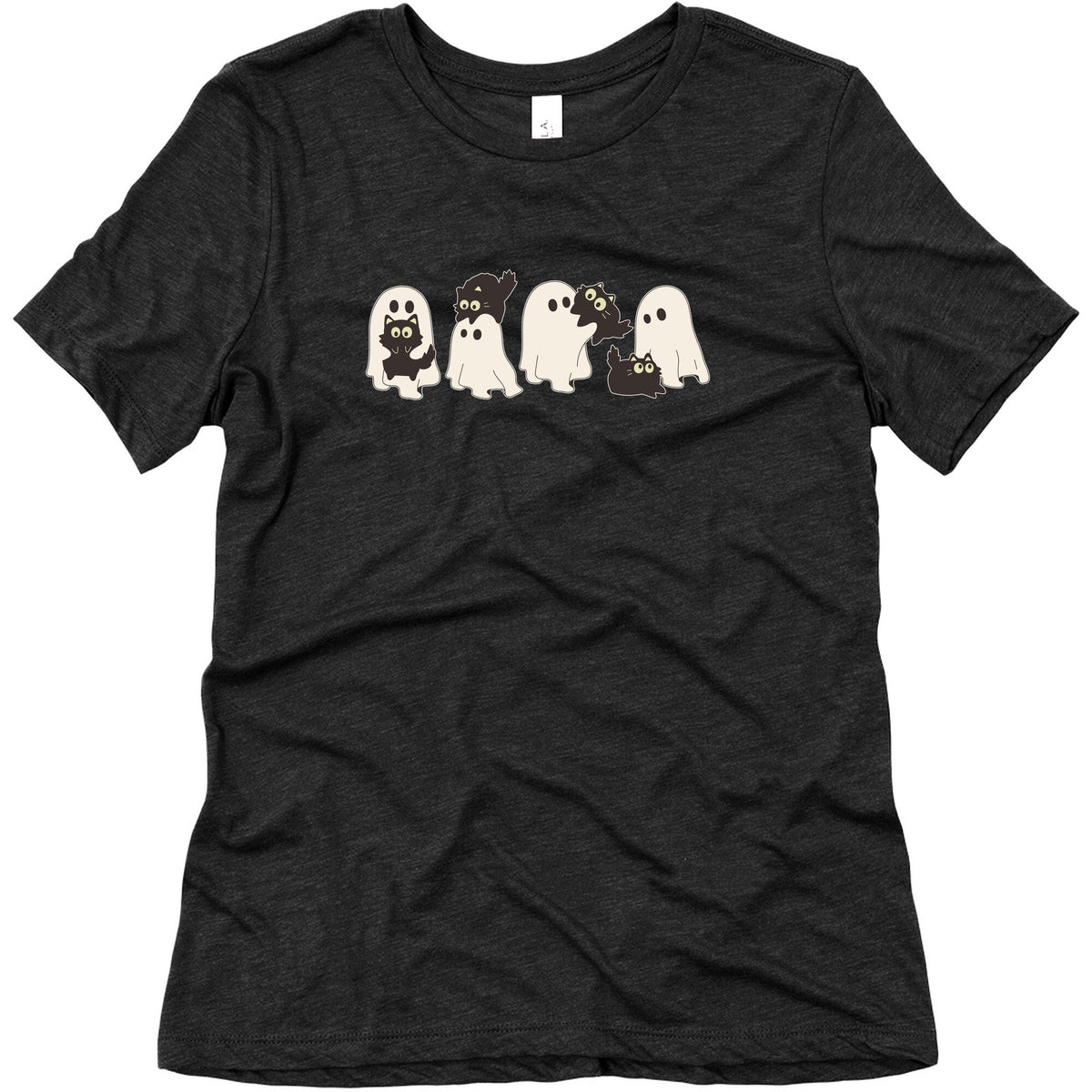 Cute Ghost Cats Womens Triblend Tee Unisex