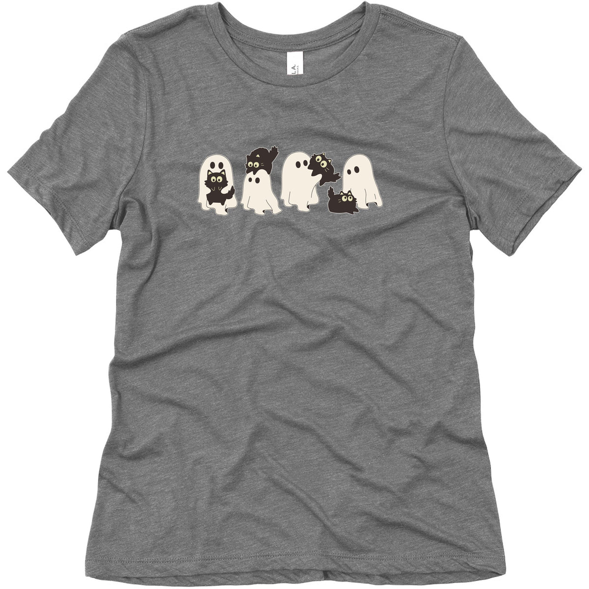 Cute Ghost Cats Womens Triblend Tee Unisex
