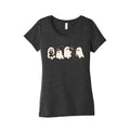 Cute Ghost Cats Womens Triblend Tee Unisex