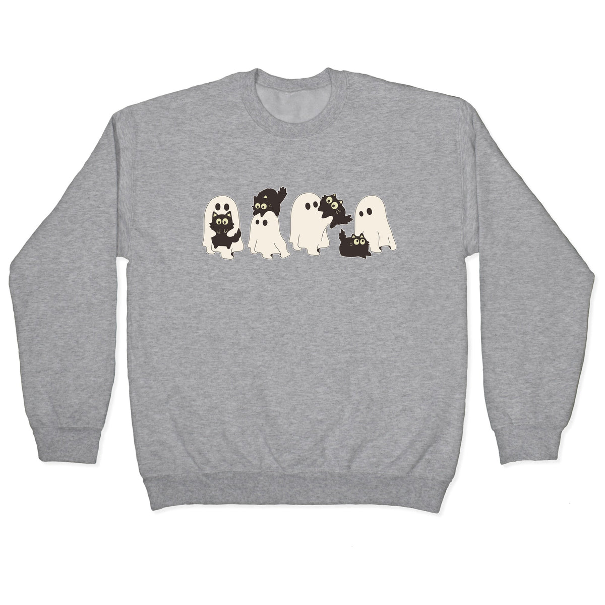 Cute Ghost Cats Crewneck Unisex