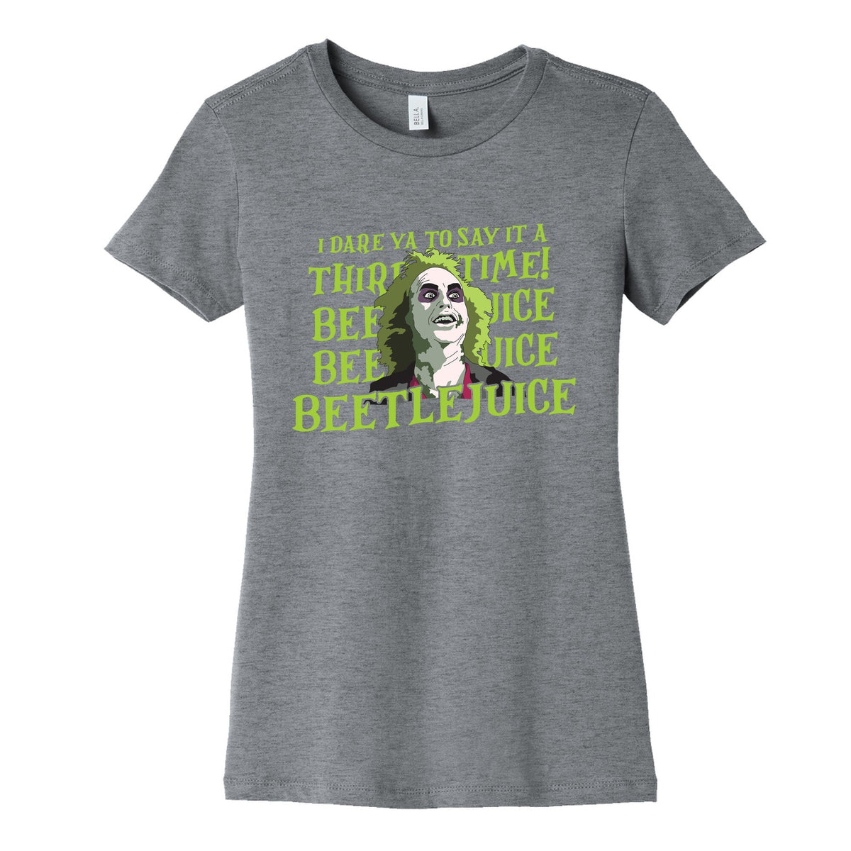 Beetlejuice I Dare Ya Womens Cotton Tee Unisex