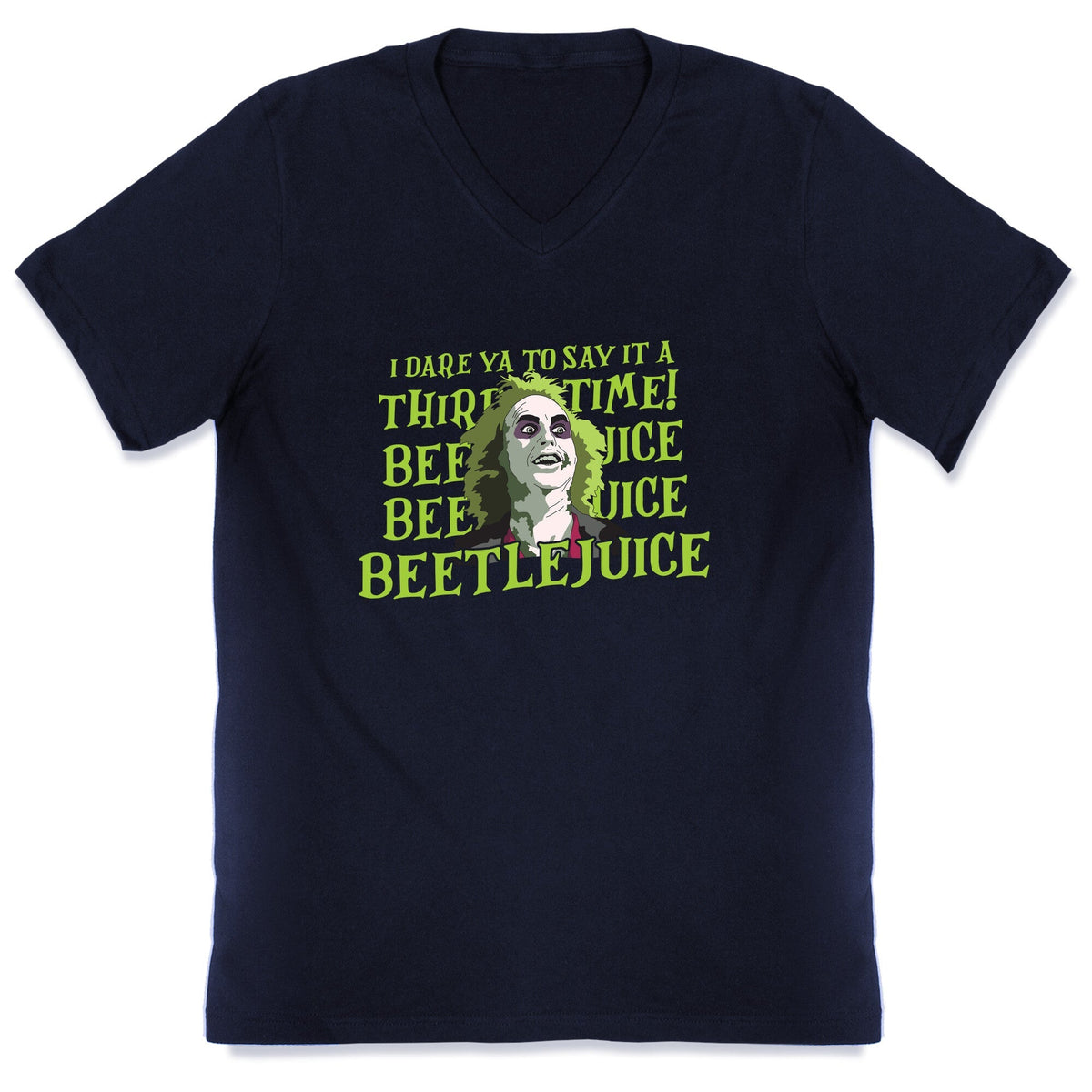 Beetlejuice I Dare Ya V-Neck Unisex