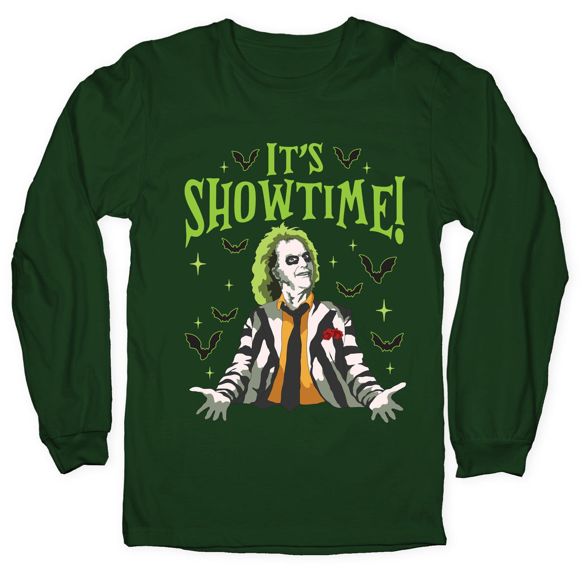 Beetlejuice Its Showtime Longsleeve Tee Unisex
