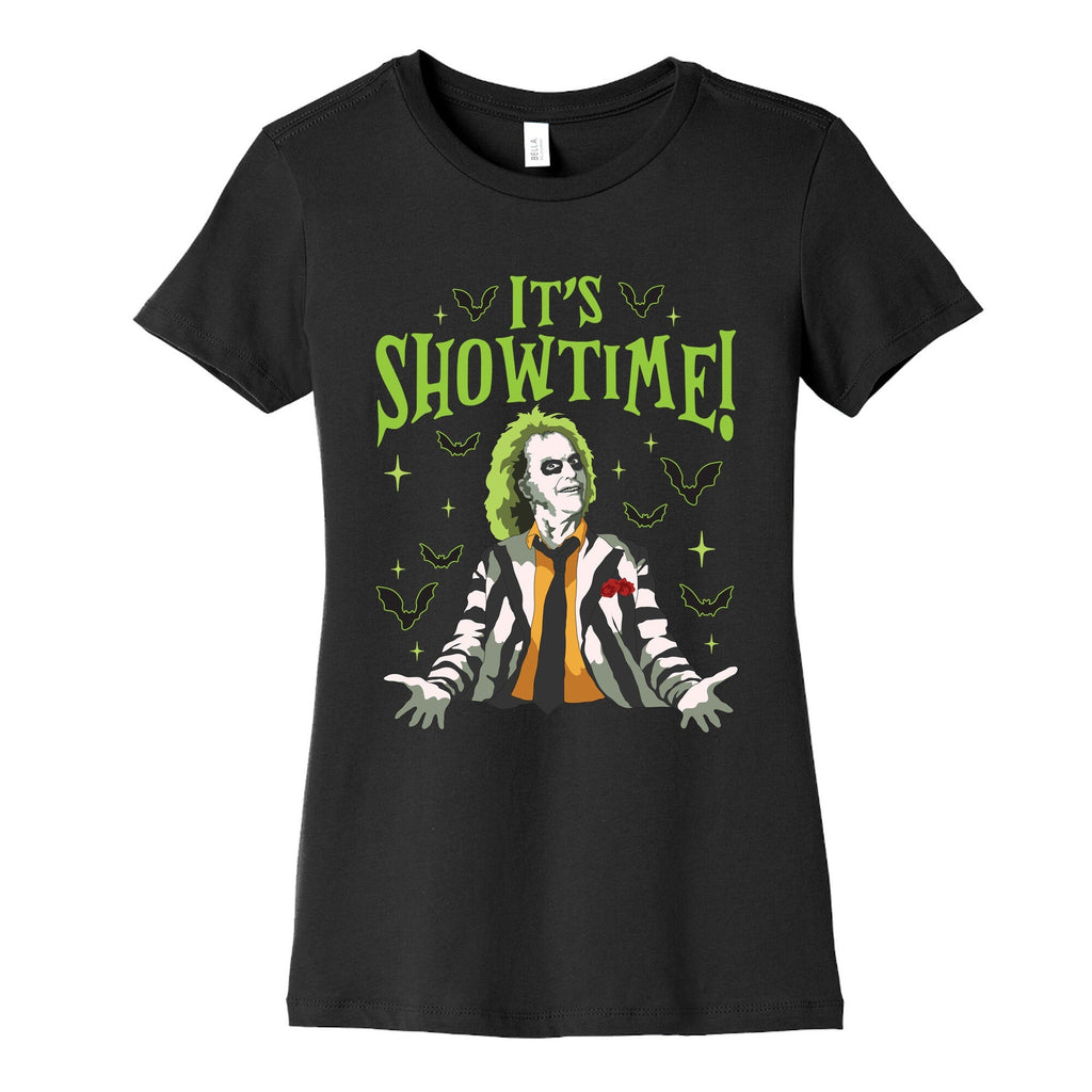 Beetlejuice Its Showtime Womens Cotton Tee Unisex