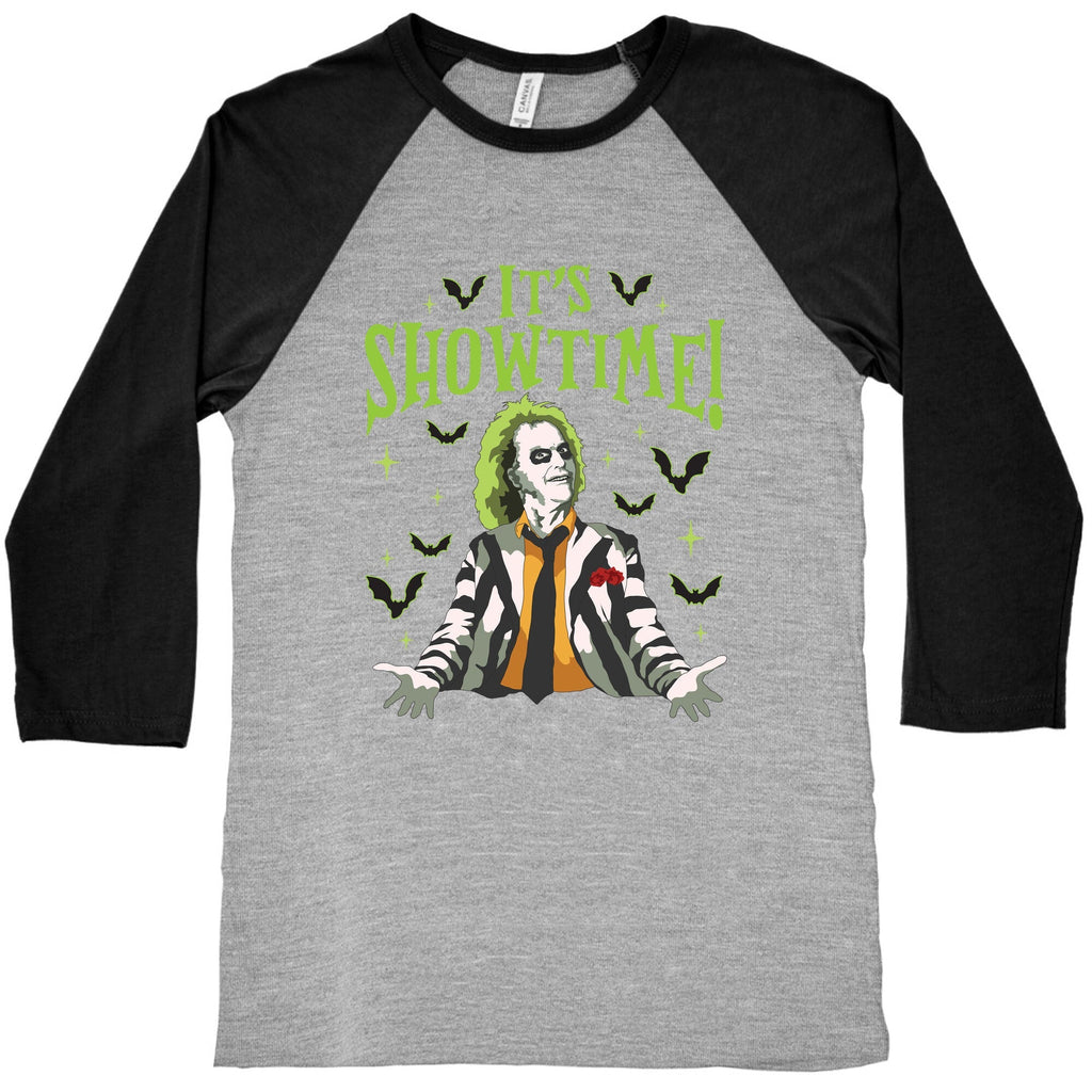 Beetlejuice Its Showtime Baseball Tee Unisex