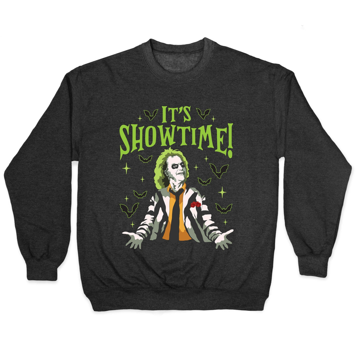 Beetlejuice Its Showtime Crewneck Unisex