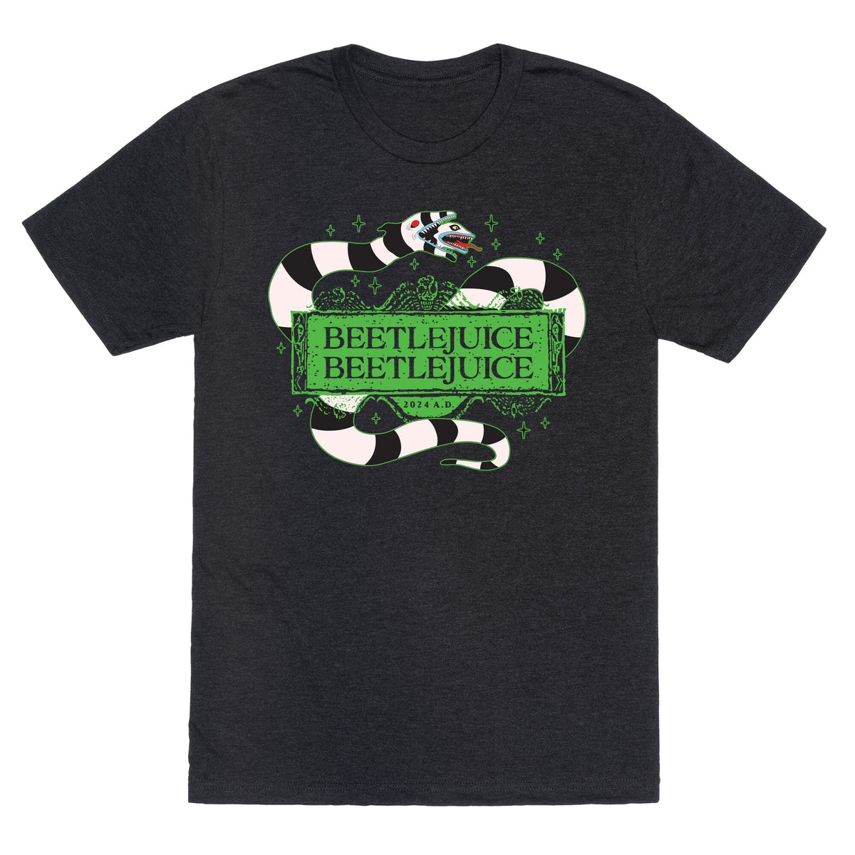 Beetlejuice Beetlejuice 2024 AD Unisex Triblend Tee Unisex