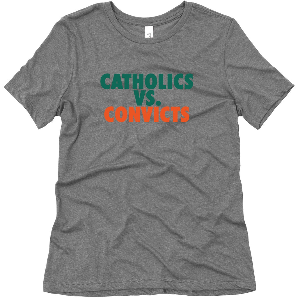 Catholics vs. Convicts Womens Triblend Tee Unisex