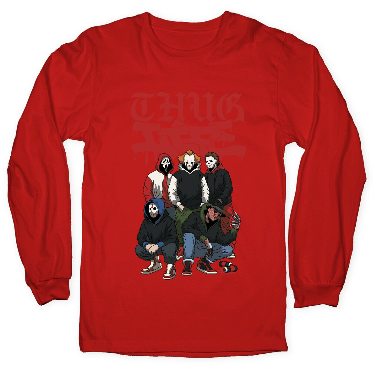Thug Life Halloween Longsleeve Tee Unisex