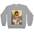 Moo Deng Jesus Crewneck Unisex