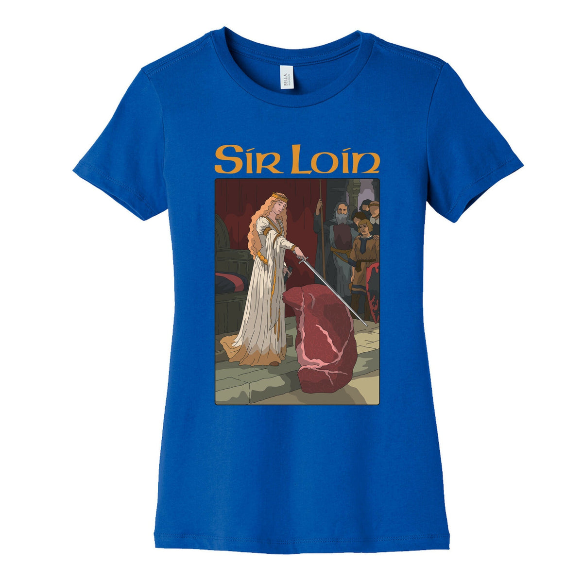 Sir Loin Steak Meme Cartoon Womens Cotton Tee Unisex