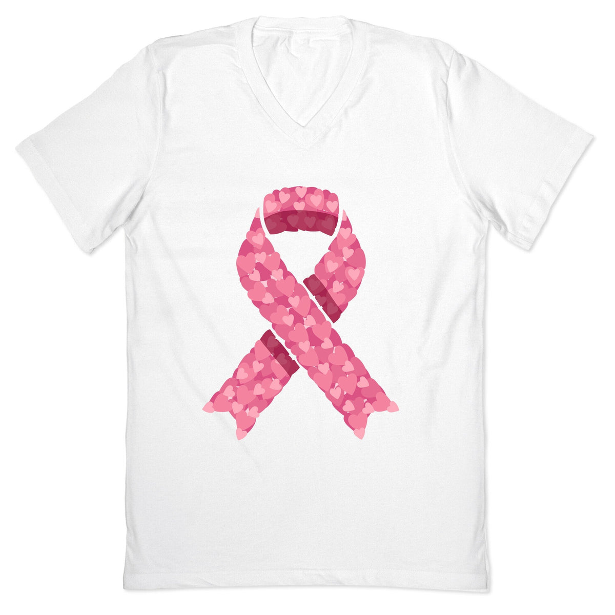 Pink Ribbon V-Neck Unisex