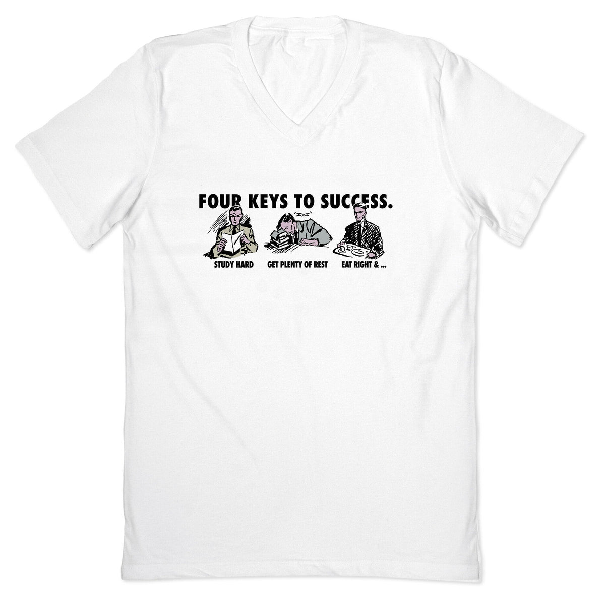 Four Keys to Success V-Neck Unisex