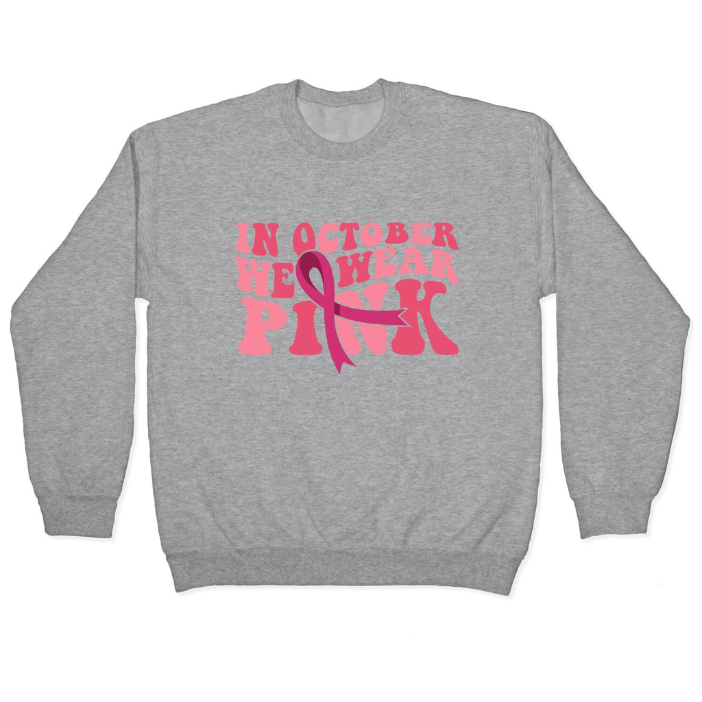 Pink Ribbon Breast Cancer Awareness Crewneck Unisex
