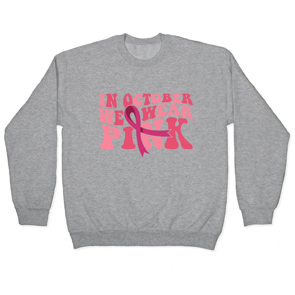 Pink Ribbon Breast Cancer Awareness Crewneck Unisex