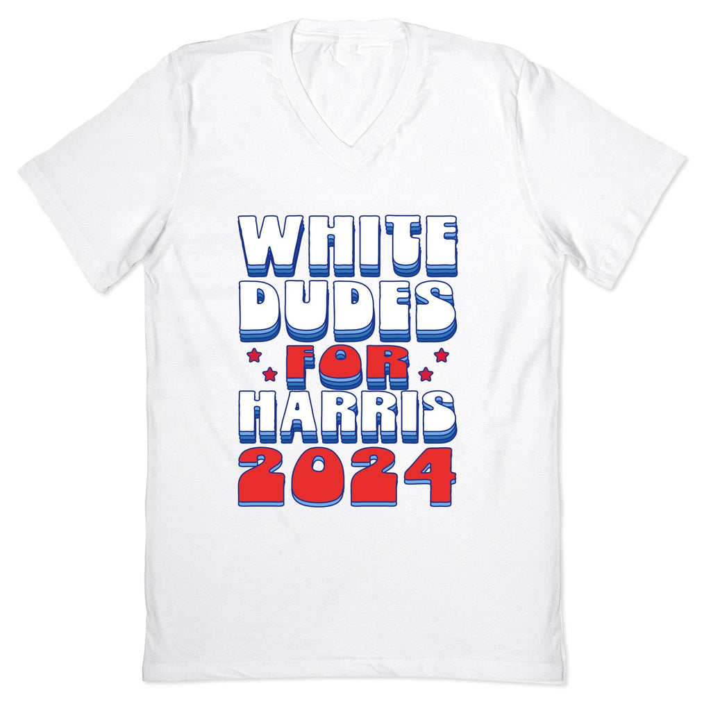 White Dudes for Harris V-Neck Unisex