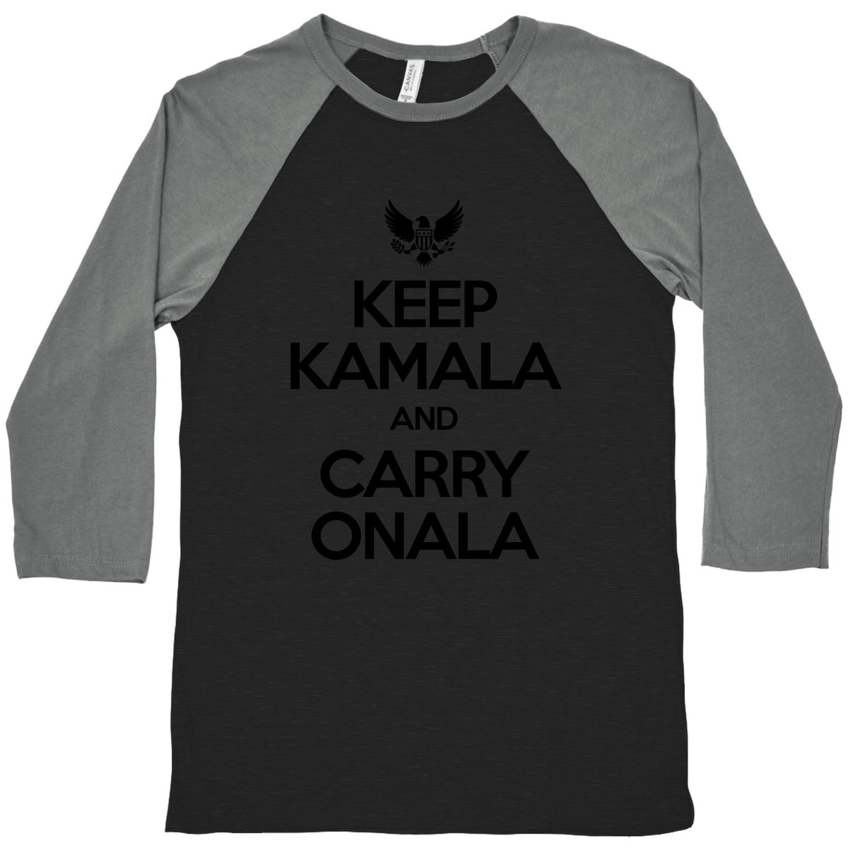 Keep Kamala and Carry Onala Baseball Tee Unisex