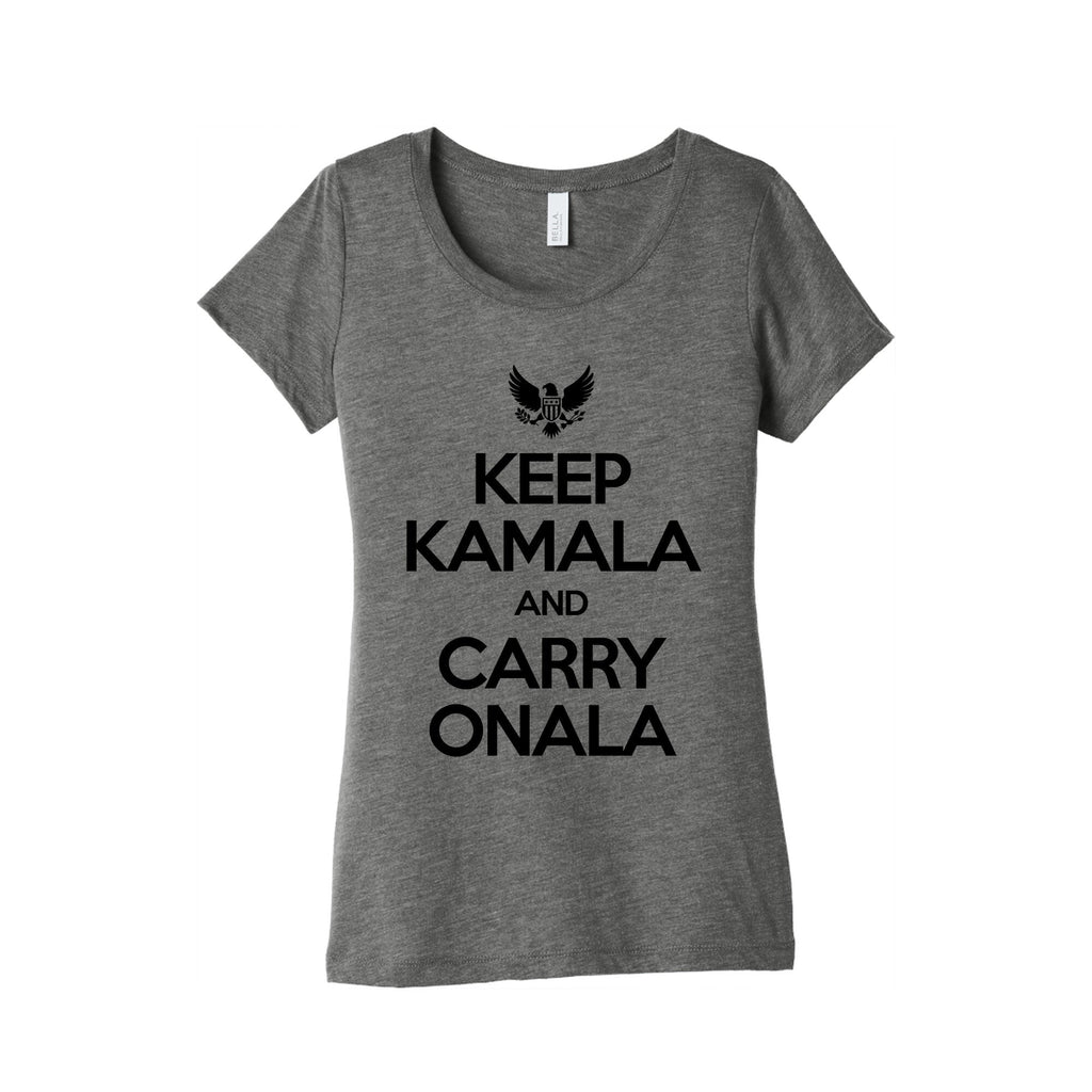 Keep Kamala and Carry Onala Womens Triblend Tee Unisex