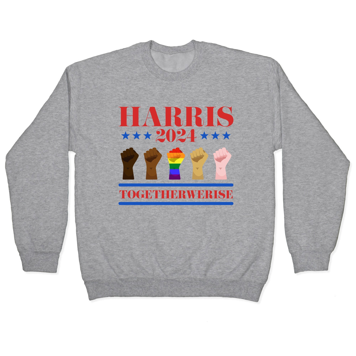 Together We Rise Harris 2024 Crewneck Unisex