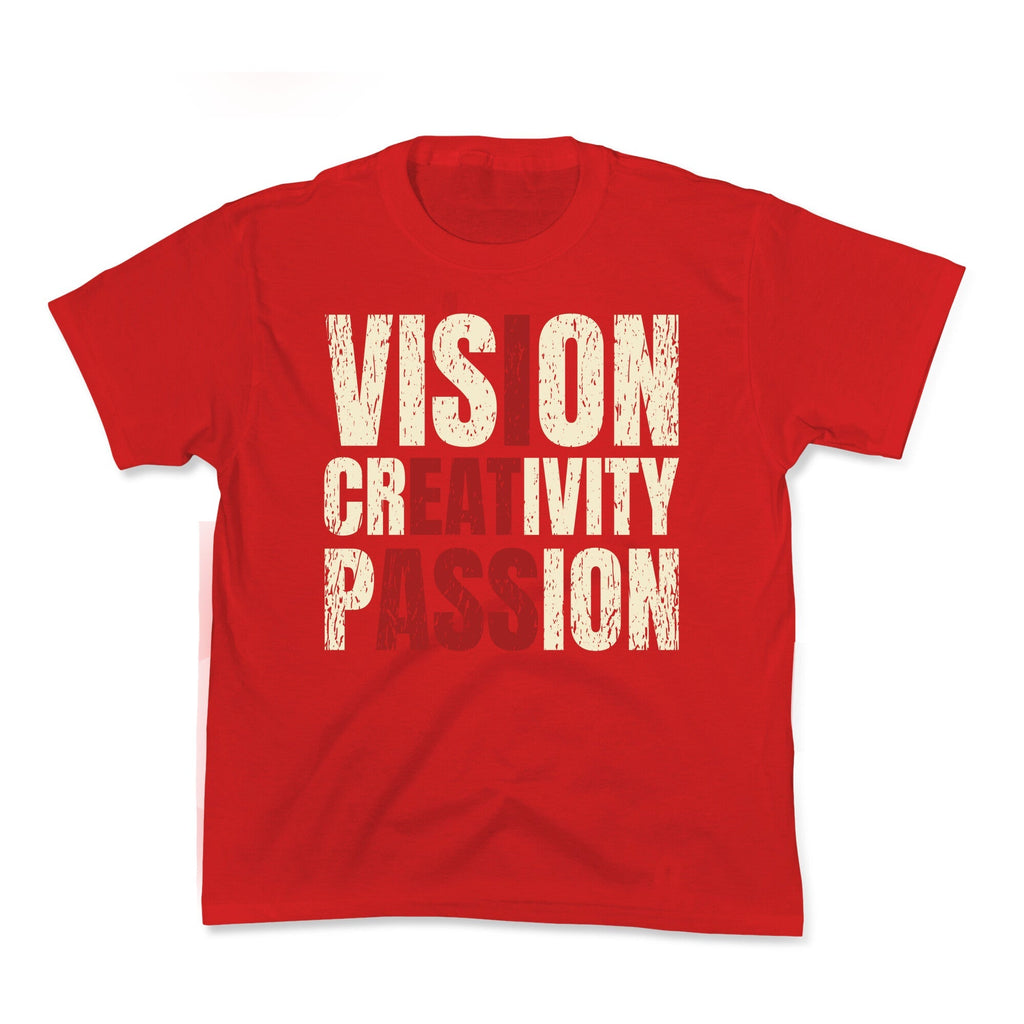 Vision Creativity Passion Kids Tee Unisex